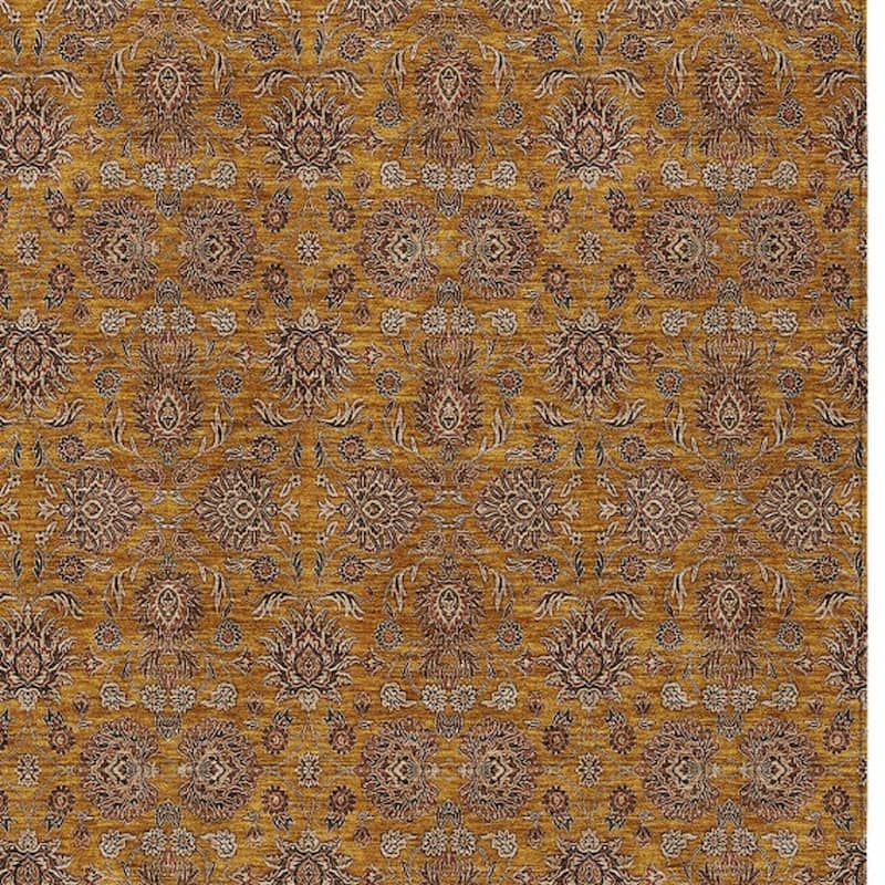HomeRoots Floral Transitional Rectangle Outdoor Rug