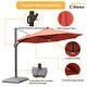 preview thumbnail 7 of 35, Clihome 11Ft Solar Tube Light Aluminum Patio Umbrella with Base