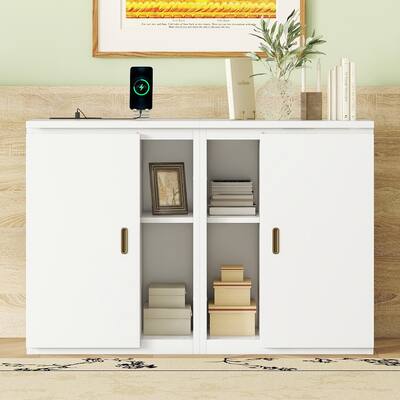 Full Size Murphy Bed Foldable Bed for Small Spaces, White