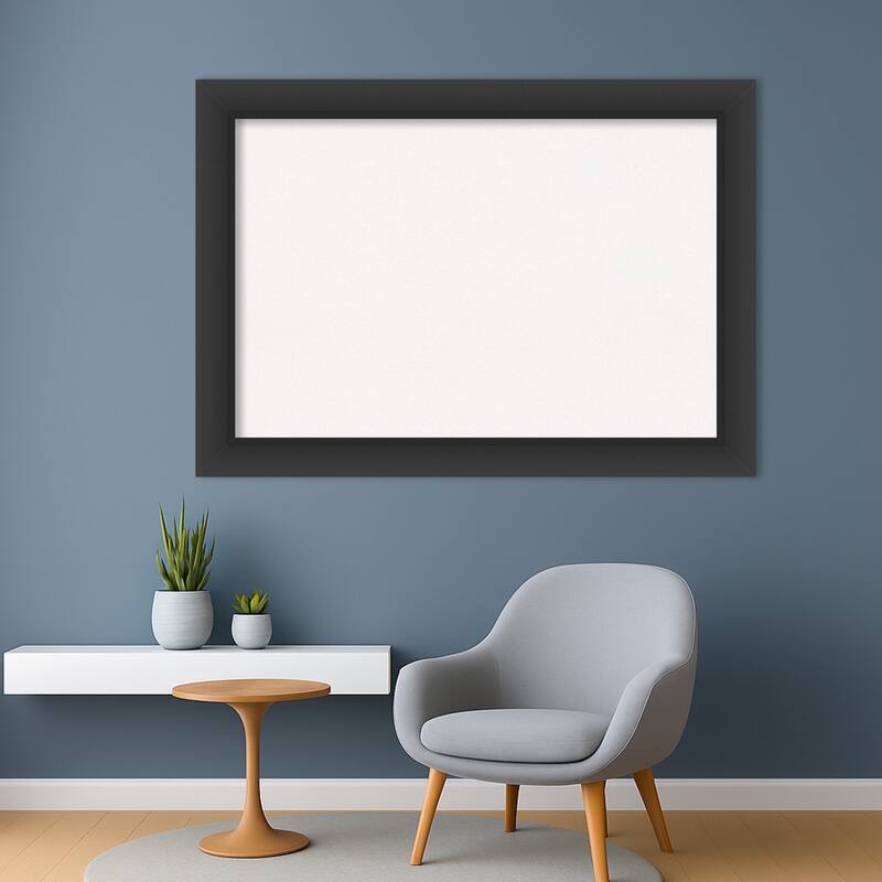 Sloped Black Framed Cork Board - Bulletin Board, Organization Board, Pin Board