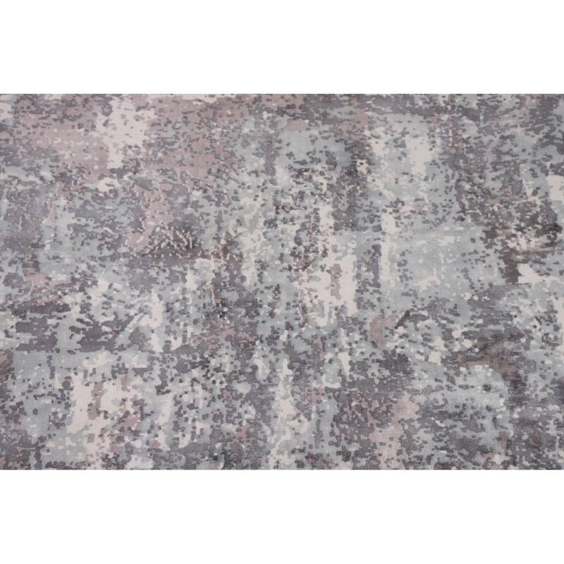 Abstract / Modern Area Rug Handmade Wool Carpet - 5'11"x 8'11"