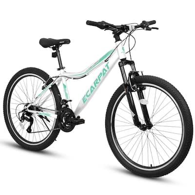 Ecarpat 26 Inch Mountain Bike,21-Speed V-Brake,Front Suspension,Carbon Steel Frame Mountain Bike