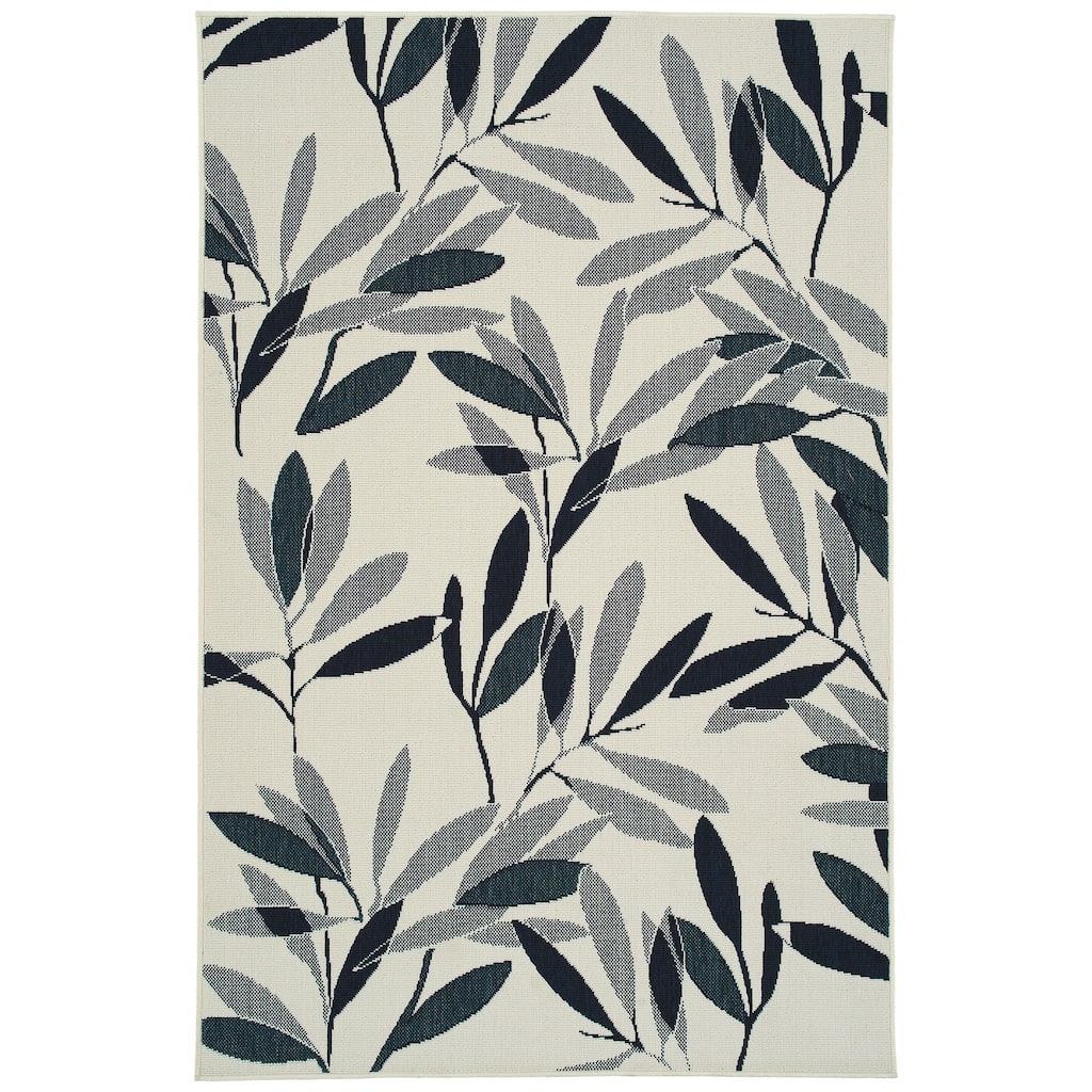 Modern Textured Cut Pile Rectangle Area Rug - 5.3x 7.6