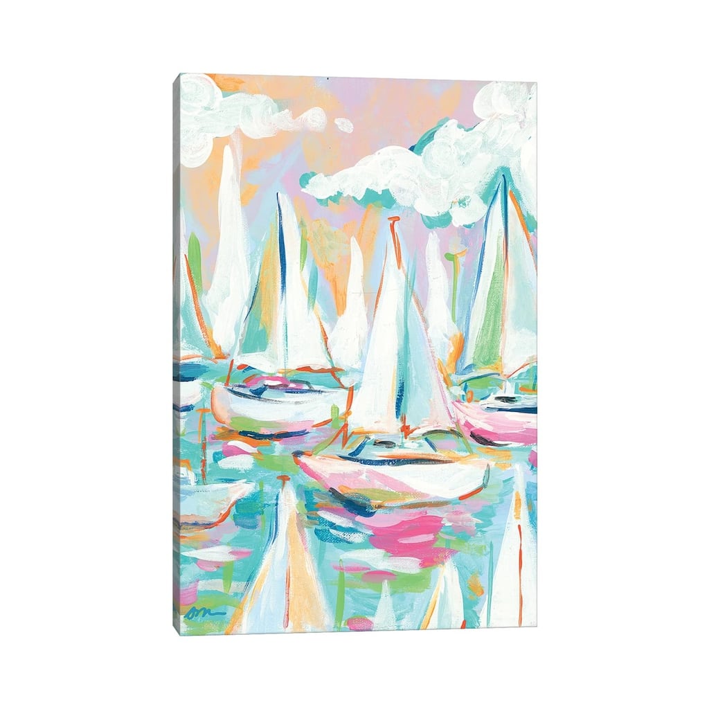 iCanvas "Sailboat Sea" by Jessica Mingo Canvas Print