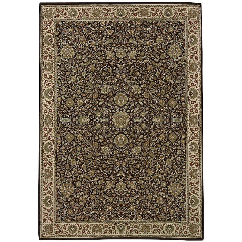 Style Haven Annapolis Traditional Persian Inspired Area Rug - 4' x 6' - Brown/Cream - Runner/Rectangle