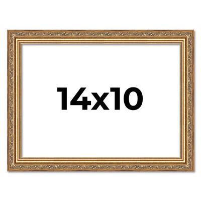14x10 Frame Red Solid Wood Picture Frame Width 1.75 Inches | Interior Frame Depth 1 13/16 Inches