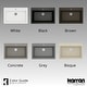 preview thumbnail 13 of 52, Karran Top Mount 33 in. Large Single Bowl Quartz Workstation Kitchen Sink