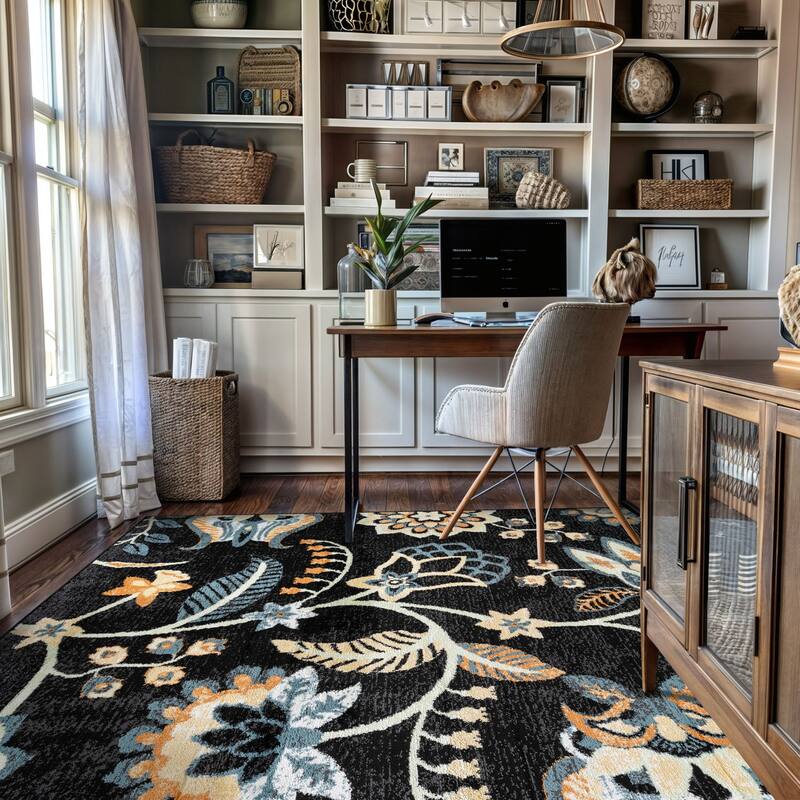Beige Multi Floral Medallion Stylish and Durable Area Rug