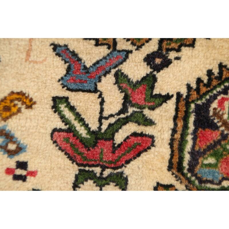 Geometric Traditional Sirjan Persian Area Rug Hand-knotted Wool Carpet - 3'2" x 5'5"