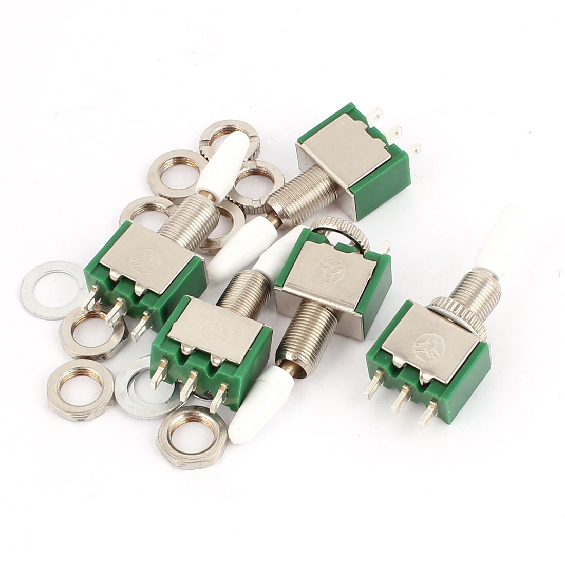 5PCS AC ON/OFF SPDT 2 Position Latching Toggle Schalter Useful New AHS 