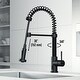 preview thumbnail 38 of 122, VIGO Edison 19" H Single Handle Pull-Down Sprayer Kitchen Faucet Set with Touchless Sensor