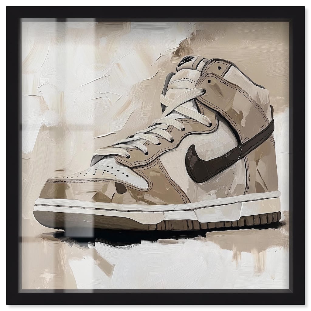 Light Tans Sneaker Shadowbox by Art Remedy