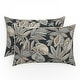 preview thumbnail 6 of 5, Pillow Perfect Outdoor/Indoor 100% Polyester Throw Pillow, Weather Resistant, Fade Resistant 16.5" X 24.5 X 5" - Crestwood Rattan