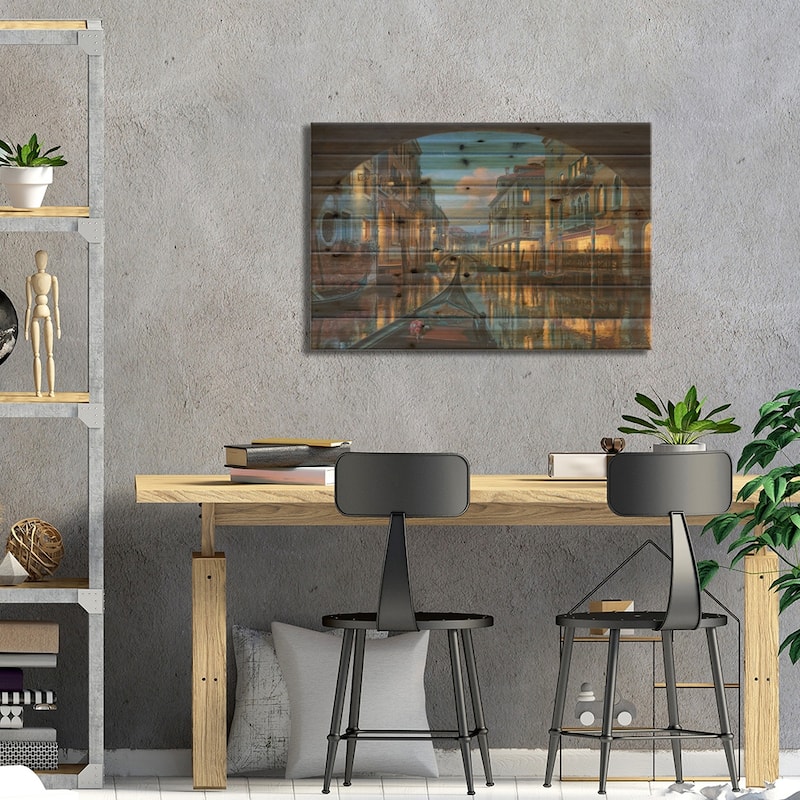 Love Is In The Air Print On Wood by Evgeny Lushpin - Multi-Color