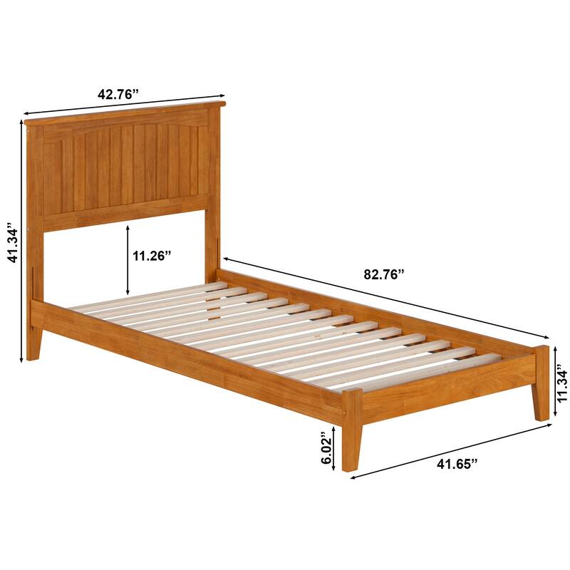 AFI, Nantucket Solid Wood Low Profile Platform Bed