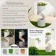 preview thumbnail 17 of 53, Glitzhome Modern Minimalist Spiral LED Polyresin Outdoor Fountain with Small Planter