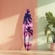 preview thumbnail 7 of 76, American Art Decor Surfboard Plaque Wall Sign 60" x 15" - Palm Surfboard