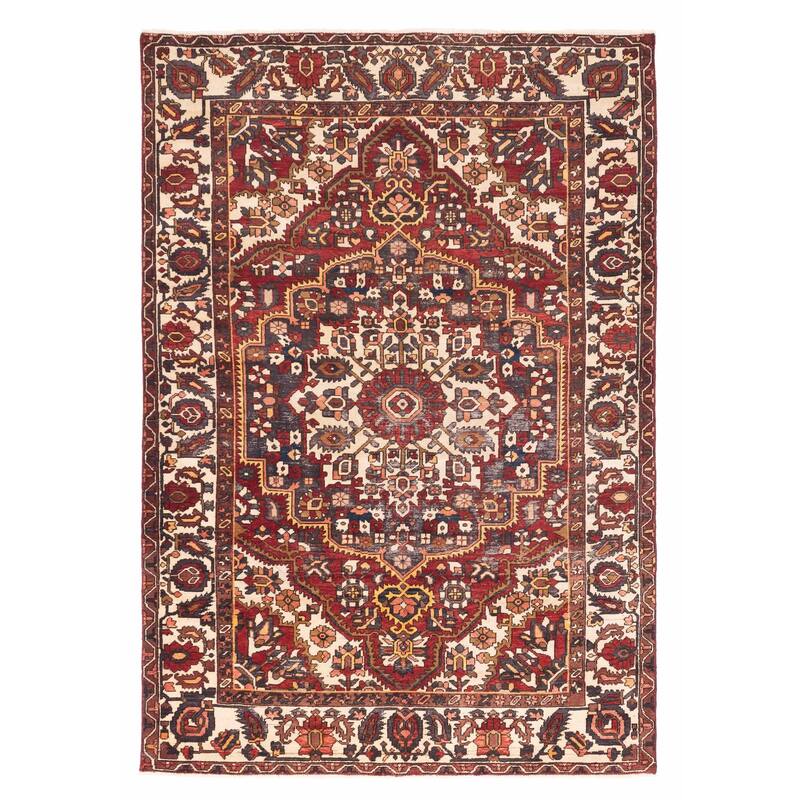 ECARPETGALLERY Hand-knotted Kayseri Vintage Red Wool Rug - 6'7 x 9'10