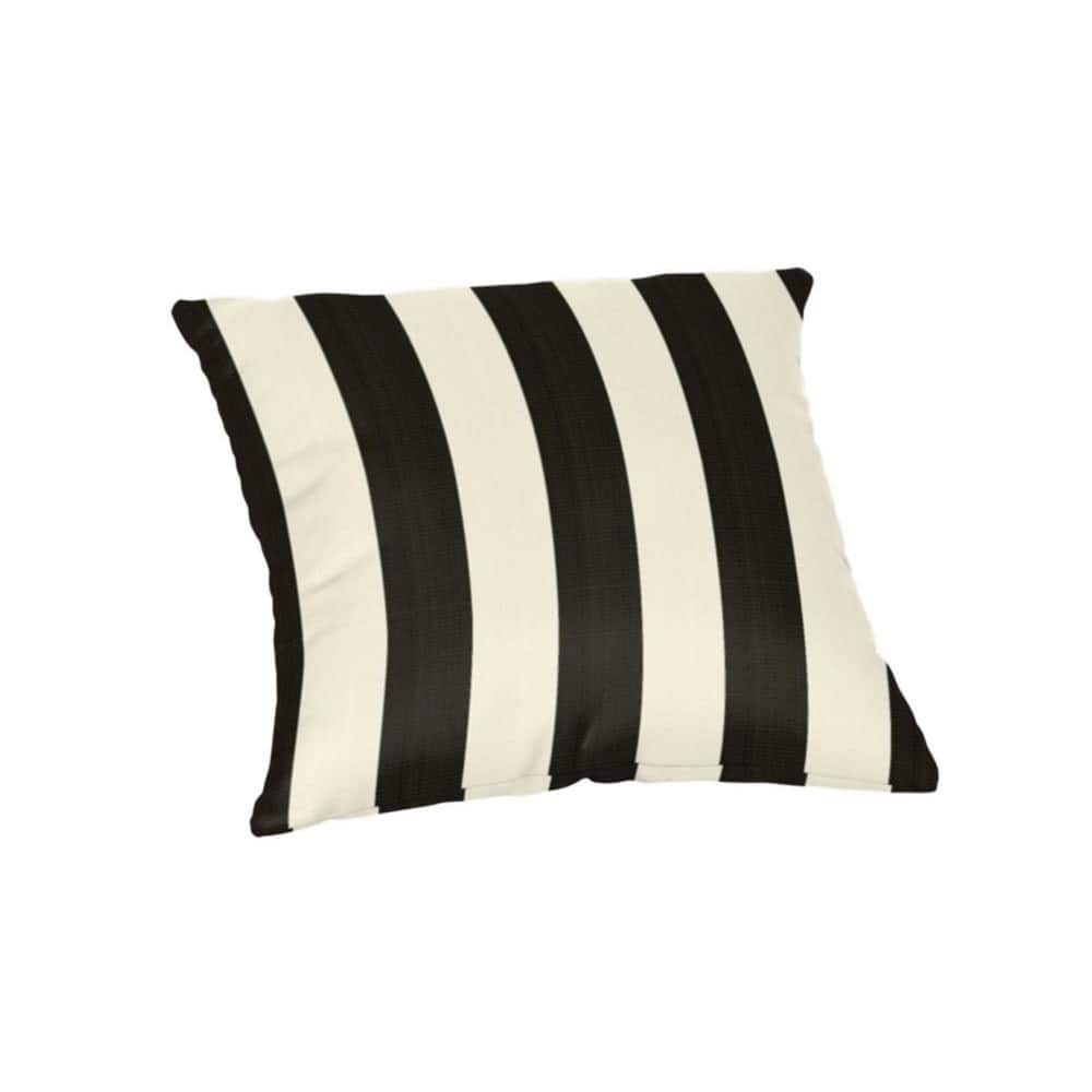Sunbrella 16-inch Square Striped Outdoor Throw Pillow