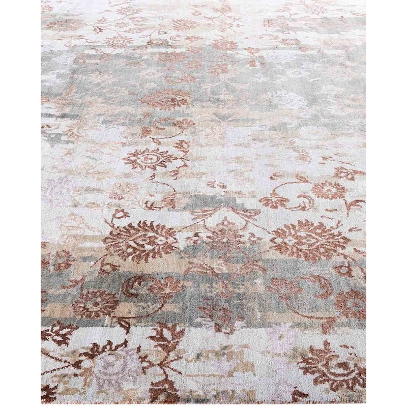 Ikat One-of-a-Kind Hand-Knotted Area Rug, Beige - 8' 1" x 10' 0"