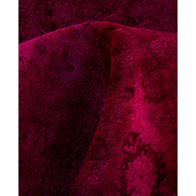 Overdyed One-of-a-Kind Hand-Knotted Area Rug - Pink - 4' 8" x 7' 5"