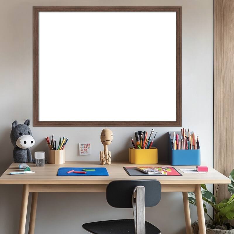 Amanti Art Florence Gold Framed Dry Erase Magnetic Board