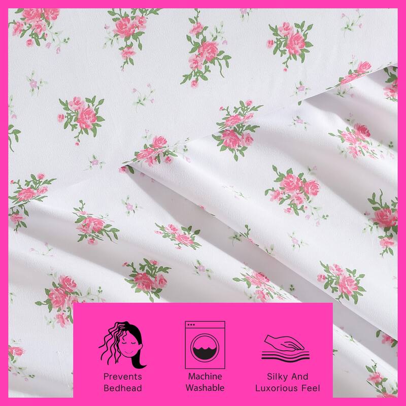 Betsey Johnson Printed Cozy Bonus Sheet Set