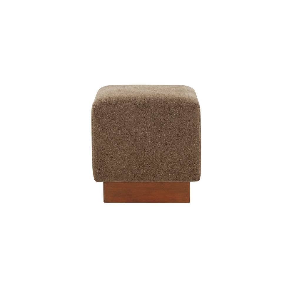 SAFAVIEH Couture Pelin Square Ottoman (Fully Assembled)