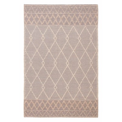 ECARPETGALLERY Braid weave Sienna Grey Wool Rug - 5'10 x 8'10