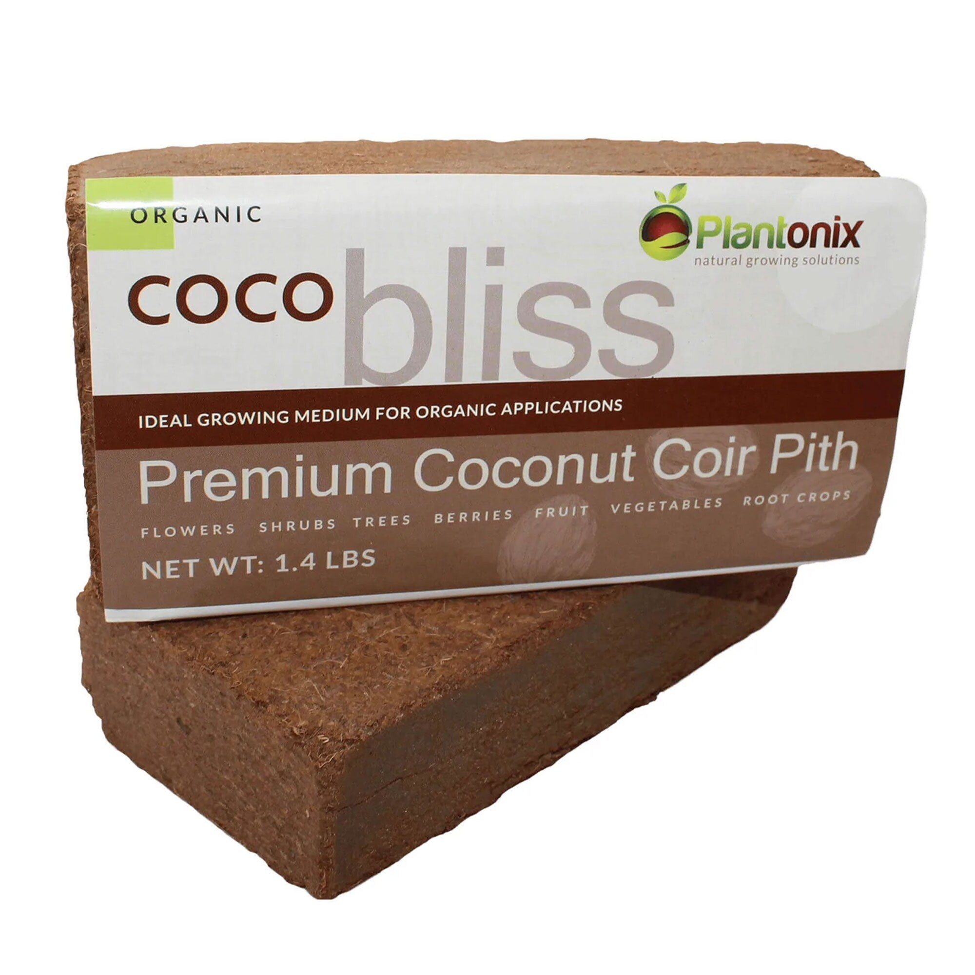 Plantonix Coco Bliss Premium Organic Coconut Coir Pith, 650GM Bricks (50  Pack) - 1.4 - Bed Bath & Beyond - 36188560