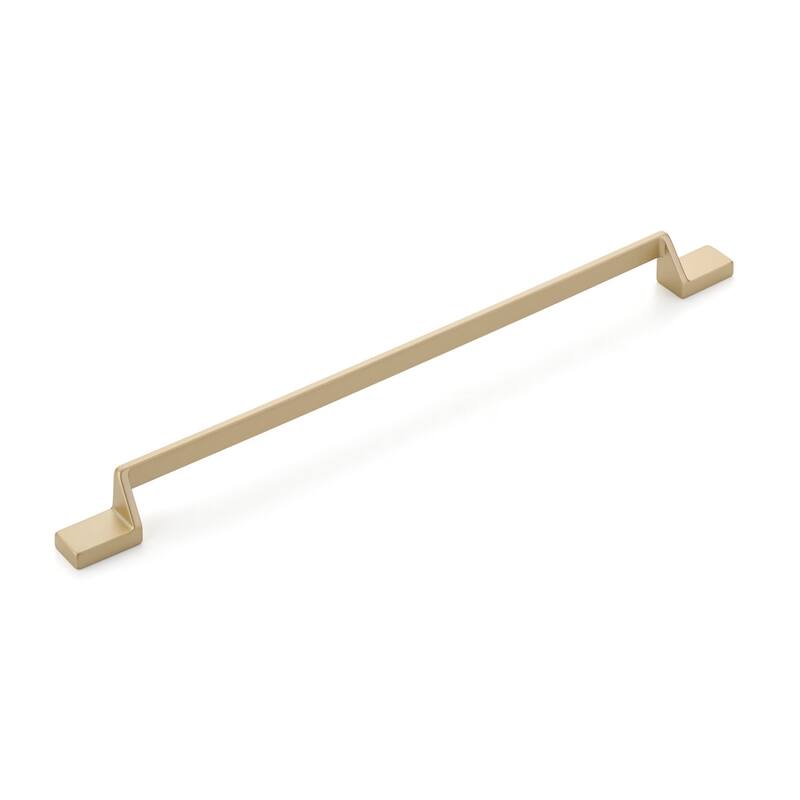 Schaub and Company San Marco 12-1/2" Center to Center Modern Angled - Satin Brass