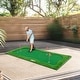 preview thumbnail 3 of 18, Green Golf Putting, Golf Training Mat with High-quality Turf, 3 Holes, 3 Flags and Cups for Indoor & Outdoor