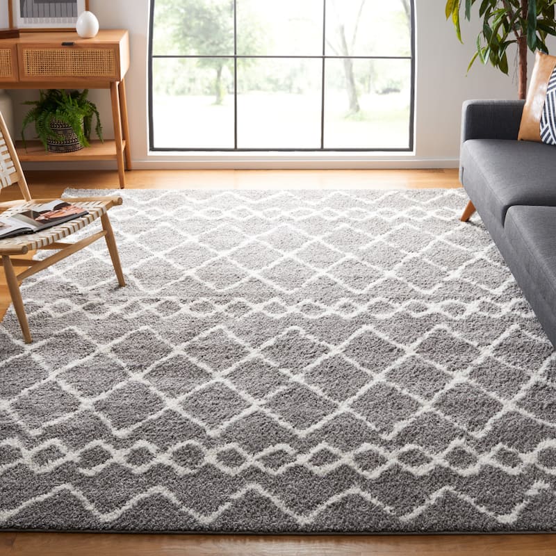 SAFAVIEH Berber Shag Magnisina Moroccan Boho 1.26-inch Thick Rug
