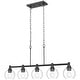 preview thumbnail 16 of 56, 4/5-Light Kitchen Island Pendant Light Fixture with Clear Glass Shades