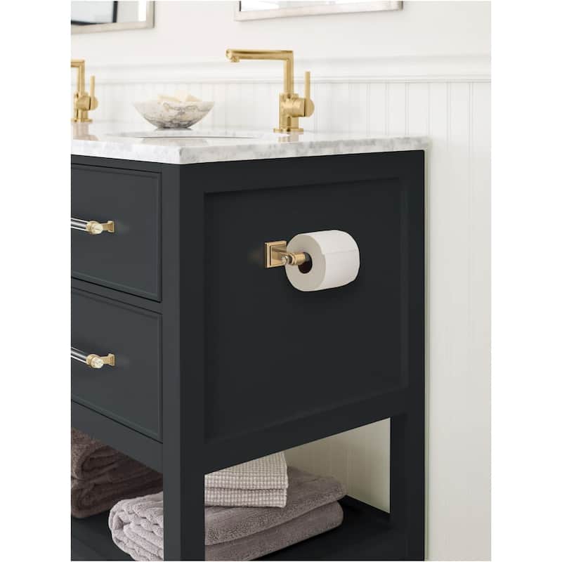 Amerock Glacio Wall Mounted Euro Toilet Paper Holder