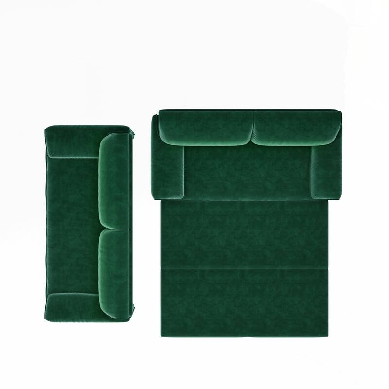 Convertible Sleeper Sofa Multi-Functional Velvet Loveseat Bed