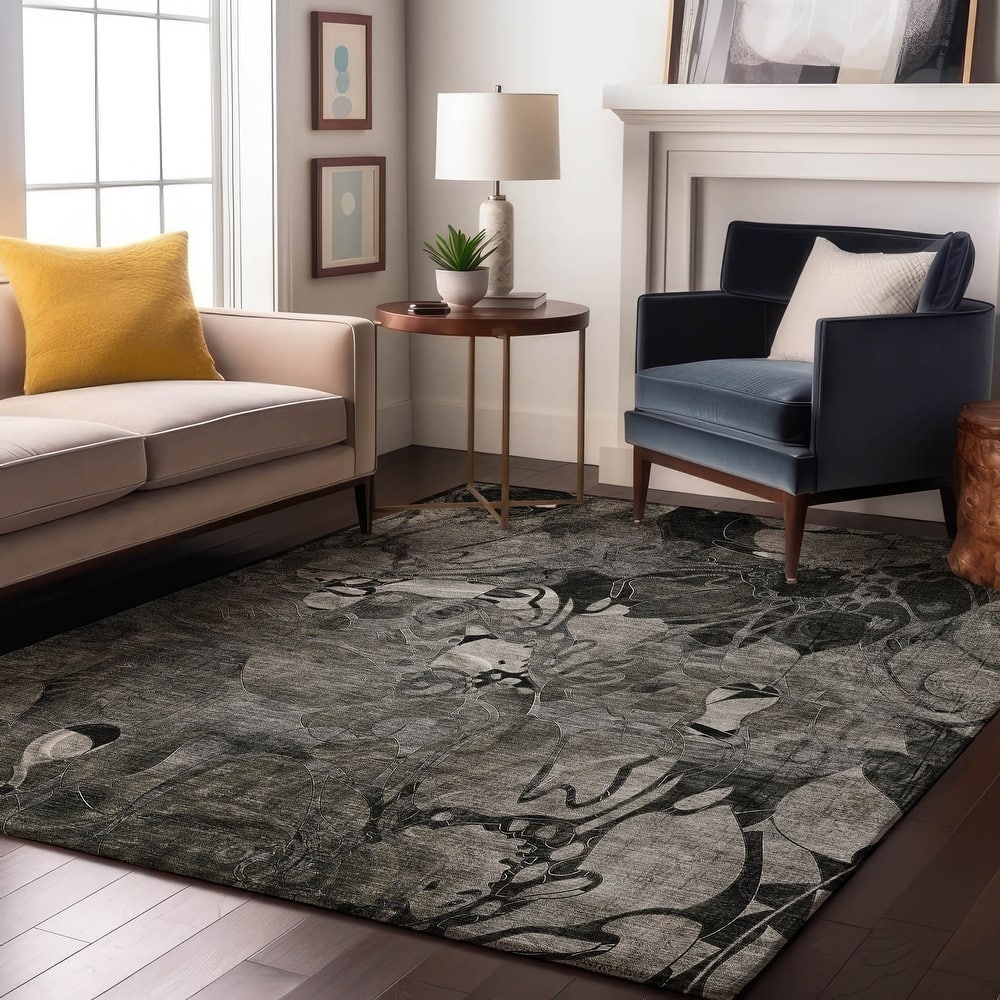Premium Washable Super Soft Abstract Floral Mayfield Rug