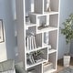 preview thumbnail 8 of 16, Furniture of America Geometric 8-Shelf Display Bookcase (71-Inch)