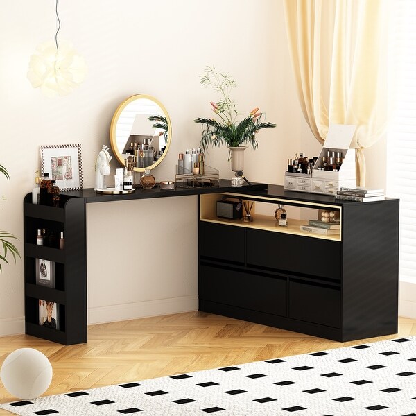 Multipurpose desk vanity discount