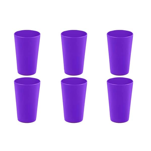 New Purple Plastic Cups, 18 Oz