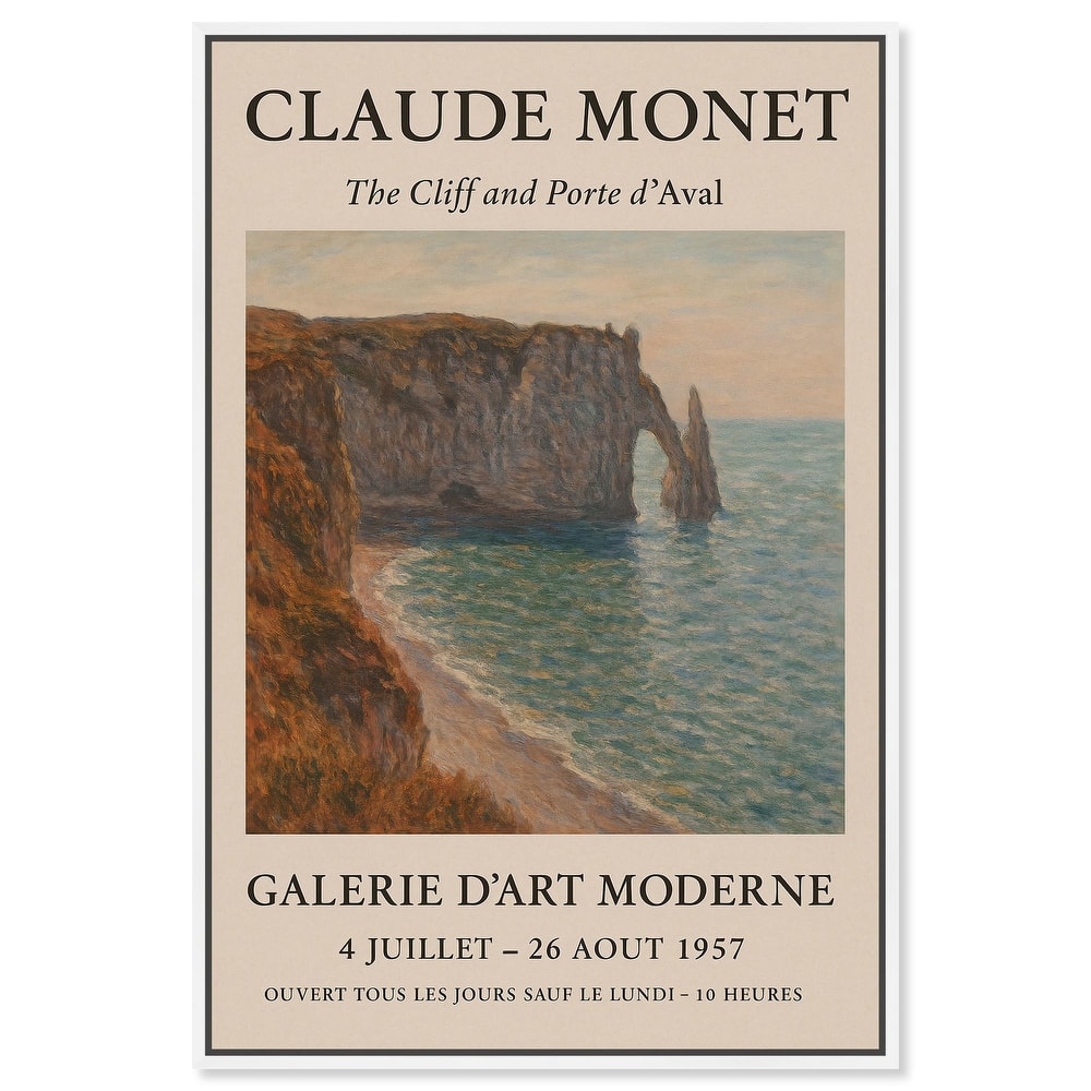 Monet's Seascape Canvas by Art Remedy