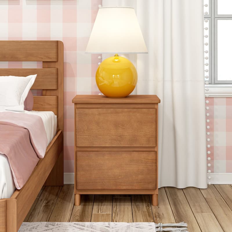 Max and Lily Farmhouse Nightstand with 2 Drawers