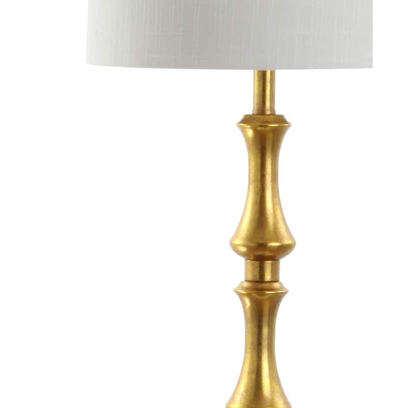 Serena 62.5" Metal LED Floor Lamp, Gold by JONATHAN Y - Gold Leaf - 62.5" H x 16" W x 16" D