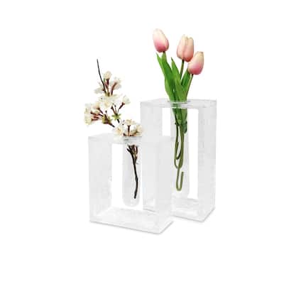 Tube Inlay Acrylic Vase