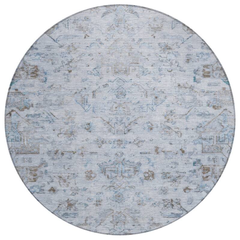 Machine Washable Indoor/ Outdoor Traditional Chelsea Chantille Rug