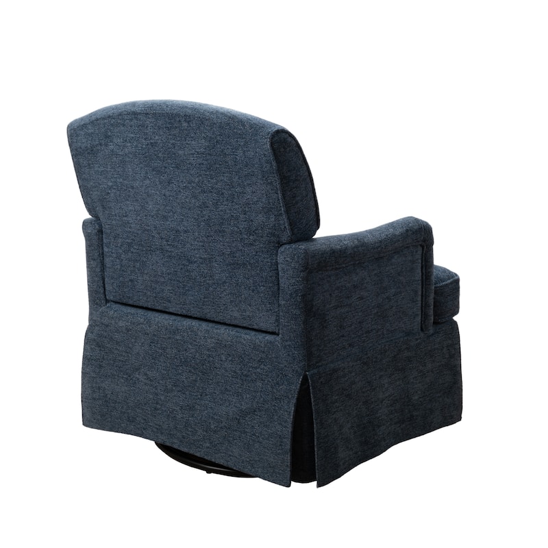 Art Leon Upholstered Swivel Accent Armchair