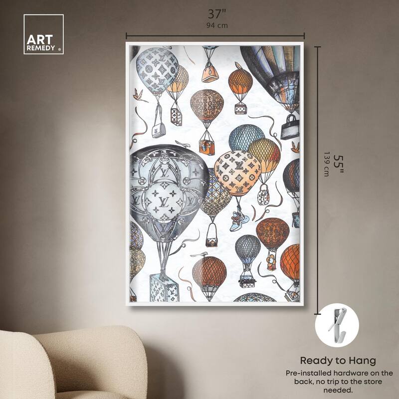 Doll Memories - Fashion Balloons Shadowbox by Art Remedy