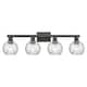 Option Matte Black / Clear Water Glass
