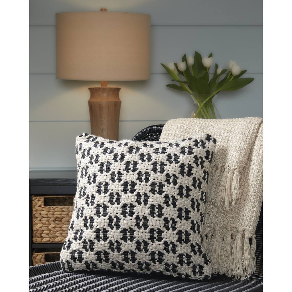 Signature Design by Ashley Bealer Black/Tan Indoor/Outdoor Pillow