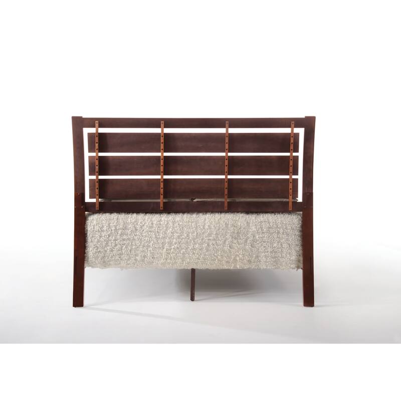 Wooden Tapered Legs Casual Eastern King Size Panel Bed with Modern